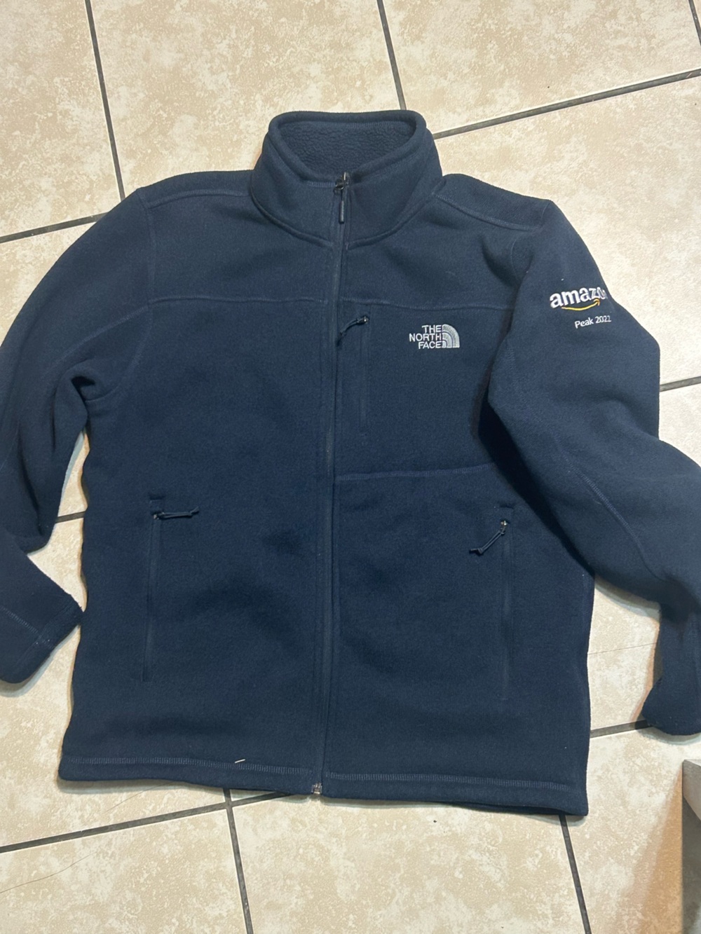 The North Face Men's Dark Navy Full-Zip Fleece Jacket